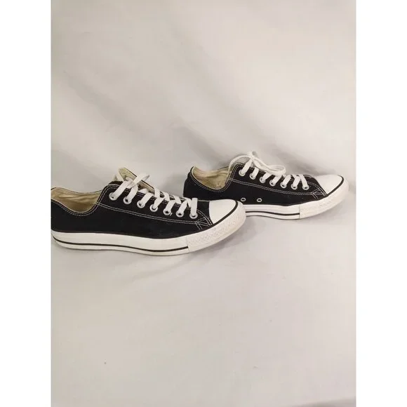 Converse Men's Black White Classic Low Tops Shoes Size Men's 9 - Picture 6 of 12